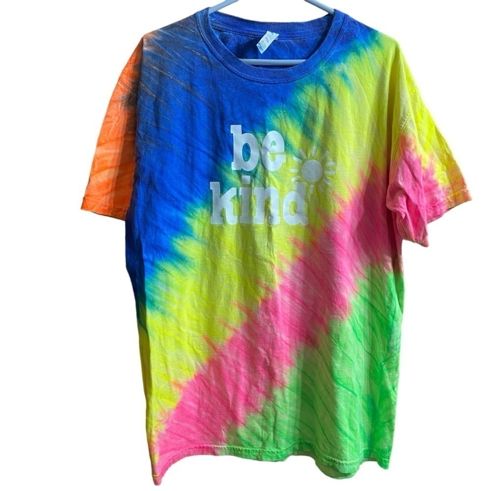 Suna Tie Dye Be Kind Graphic Tee Short Sleeve Tshirt Size Large